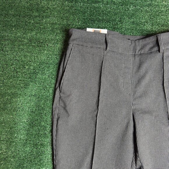Hilary Radley High Rise Pull-On Plaid Stretch Pants Women’s Size L Black NWT  Up - Picture 7 of 16